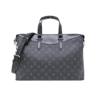 Louis Vuitton Pre-owned Monogram Eclipse Aktetas - Heren - Vintage Handtas - Zwart - ONE Size - Vintage