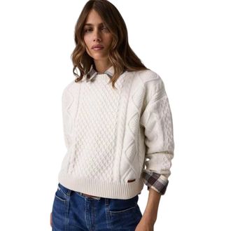 Guess W6Br15 Z1260 Trui - Dames - Truien - Wit - Maat: M Katoen