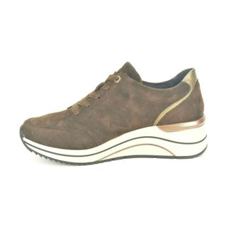 Remonte Bruin daim runner N+tiret spieZ - Dames - Schoenen - Bruin - Maat: 40 EU