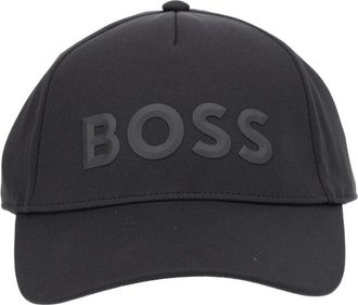 HUGO BOSS Raised Logo Baseball Cap - Heren - Petten - Zwart - ONE Size - Accessoires