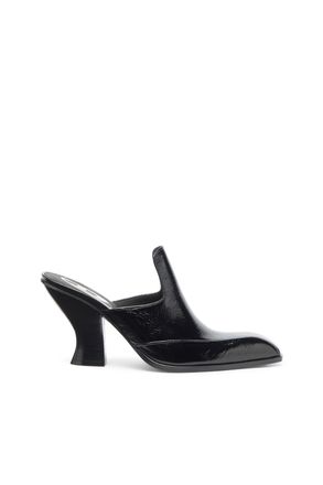 Diesel D-Luffy - Western-style mules in patent leather - Moccasins and Mules - Woman - Black