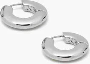 Yoj Sirso Maxi Chubby Hoop Earrings In Silver at Nordstrom