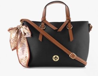 Rieker H1507-00 Womens Handbag Black Textile - One Size