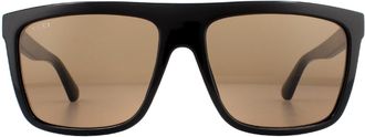 Gucci Square Black Brown GG0748S Sunglasses
