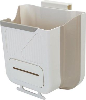No Brand Cubo De Basura Plegable De 10 Litros Para Cocina Y Camping, Cubo De Basura Plegable Y Montable En La Pared Para Puerta Y Coche