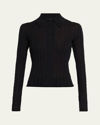 Proenza Schouler Monet Ribbed Top