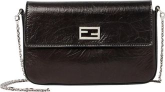 Fendi Tube Wallet On Chain - Bags - Mujer - Negro - ONE SIZE