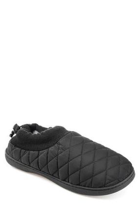 Vance Co. Fargo Quilted Faux Fur Lined Slipper in Black at Nordstrom Rack, Size X-Large