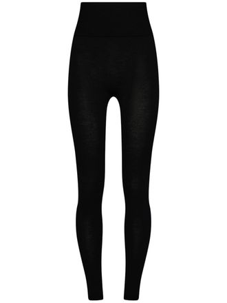 Wolford Form-Fitting High-Waist Wool Ford Leggings
