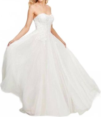 Watters Jillie Sweetheart Neckline Bridal Gown In Ivory/blush