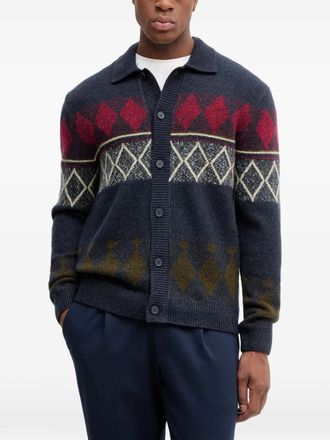 Marc O'Polo Button-up vest - Blauw