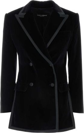 Dolce & Gabbana Black velvet blazer