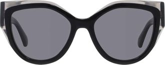 Ferragamo Grey Butterfly Ladies Sunglasses SF2004S 024 53