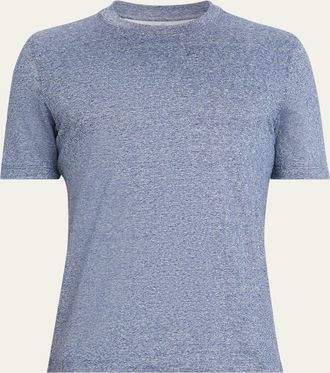 Brunello Cucinelli Mens Classic Fit Cotton Crewneck T-Shirt