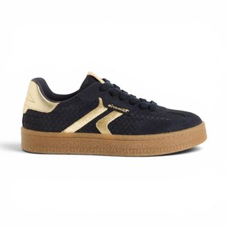 Tamaris Tamaris Dames Marineblauwe Leren Sneakers Sneaker Schoenen - 23723-44