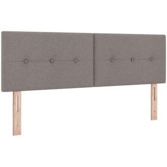 vidaXL Cabecero Con Cabecera Manual Taup&eacute; 160 Cm Tela Vidaxl