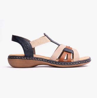 Rieker 65918-90 Womens Sandals Blue - Size UK 6.5