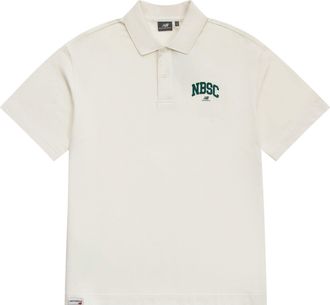 New Balance Classic Polo T-Shirt Asia Sizing White Green 5FD25363-IV