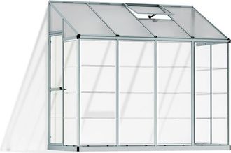 Palram Palram - Canopia Lean To Invernadero Policarbonato Para La Casa 244x124.5x225 Cm
