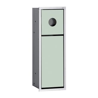 Emco M&oacute;dulo De Cubo De Basura Empotrado Asis 150, Aluminio 495 Mm / Blanco &Oacute;ptico Emco