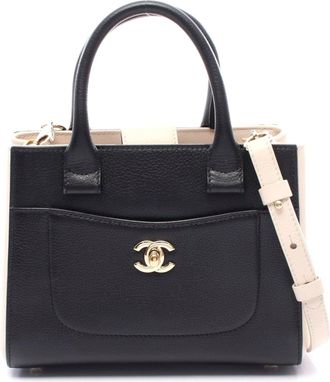 Chanel Leather Shoulder Bag Neo Executive Tote