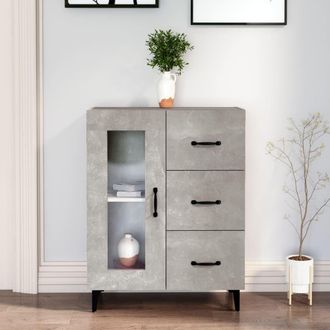 Berkfield Home Sideboard Concrete Grey 69.5x34x90 cm Engineered Wood