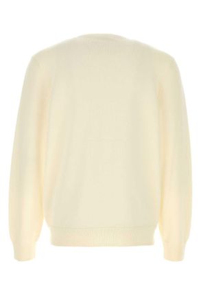 A.P.C. Mens Cream Wool Maurice Sweater Ecru Exterior: Virigin Maglieria