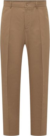 Moncler Brown Flat Front Pants