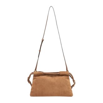 Isabel Marant Pipa M Suede Tas - Dames - Tassen - Bruin - Maat: ONE Size Su&egrave;de