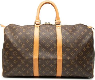 Louis Vuitton Borsa da viaggio Keepall 45 con monogramma 2001 - Marrone
