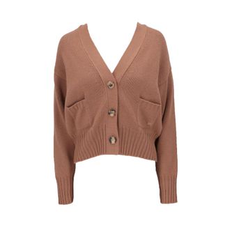 Isaia Womens Camel Cardigan