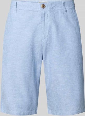 Tom Tailor Regular Fit Leinenshorts aus Leinen-Baumwoll-Mix in Hellblau, Gr&ouml;&szlig;e 30