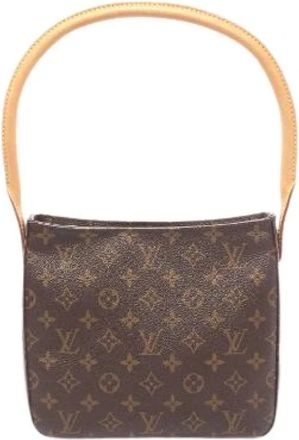 Louis Vuitton Pre-owned Looping MM Monogram schoudertas - Dames - Vintage Schoudertas - Bruin - ONE Size - Leer - Vintage