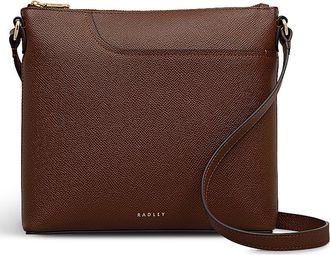 Radley London Pockets Textured Small Top Zip Crossbody Bag in Chocolate at Nordstrom Rack