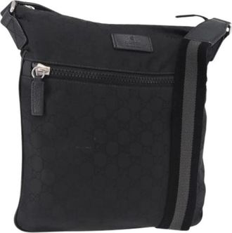 Gucci Pre-owned GG Canvas Schoudertas - Dames - Vintage Schoudertas - Zwart - ONE Size - Vintage