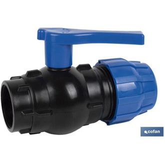 cofan Collegamento valvola a sfera filettatura femmina Pp Pn16 90 x 3
