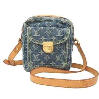 Louis Vuitton Pre-owned Denim Cross Body Bag - Dames - Pre-owned - Blauw - Maat: ONE Size Denim