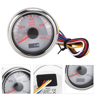 OEM Adecuado Para Tac&oacute;metros Marinos De Aguja De 52 Mm, 9-32 V, Retroiluminaci&oacute;n Roja