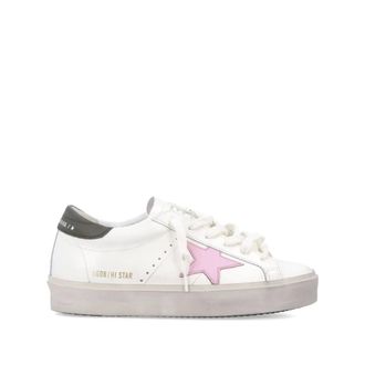 Golden Goose White Leather Trainers Stylish Comfort Chic - female - Golden Goose - Sneakers - White - 6 UK - Shoes