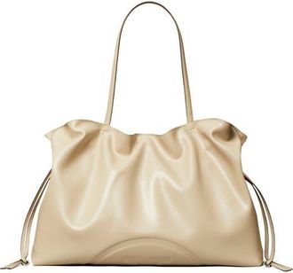Tory Burch Ella Natuura Drawstring Tote in Light Stone at Nordstrom