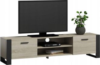 OEM Mobile Tv Alba 150, Rovere Sonoma/nero, Per Il Soggiorno, Mobile Tv Mk