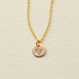 Made by Mary April Birth Flower Necklace