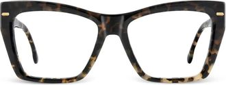 Carrera 3064 geometric-frame glasses - unisex - Acetate - 55 - Black