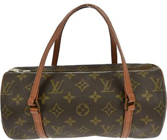 Louis Vuitton Papillon Handbag Monogram Canvas Brown Canvas Handbag (Pre-Owned)