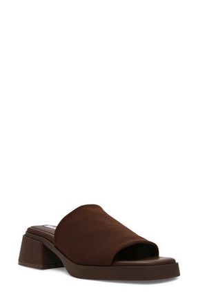 Steve Madden Lucee Platform Slide Sandal in Brown at Nordstrom, Size 8.5