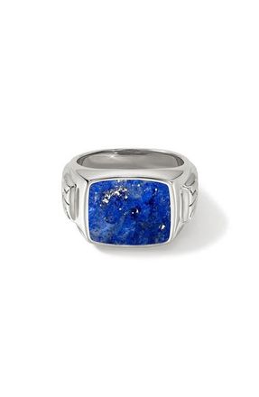 John Hardy Mens Onyx Signet Ring in Lapis Lazuli at Nordstrom, Size 9