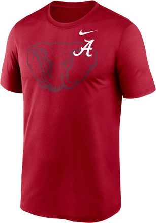 Nike Alabama Campus Legend Shadow Logo Nike Mens Dri-FIT College T-Shirt in Red | NKGK69WABN-UWS