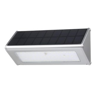 OEM Aplique Solar De Pared Con Sensor De Radar, 48 Led (1100 Lm), Resistente Al Agua, De Aluminio, Para Uso Exterior - 1100 L&uacute;menes