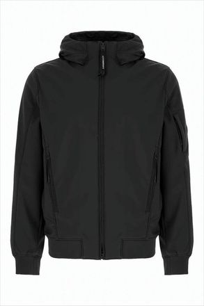 C.P. Company Hooded Jacket With Zippered Pockets And Ribbed Details