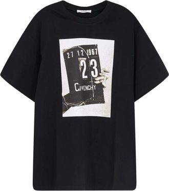 Givenchy T-Shirts, male, Black, L, T-shirt with Clapperboard Print